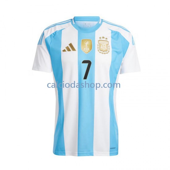 Maglia Argentina De Paul 7 Gara Home Uomo 2024 MC