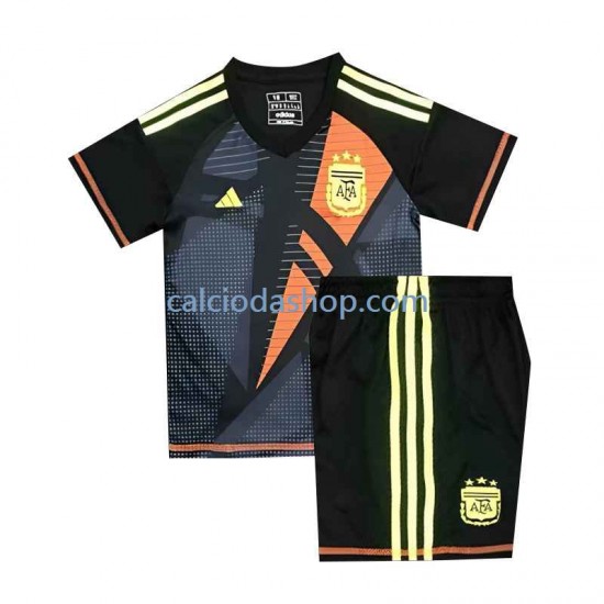 Maglia Portiere Argentina Gara Home Completo Bambino 2-13 Anni Euro 2024 MC