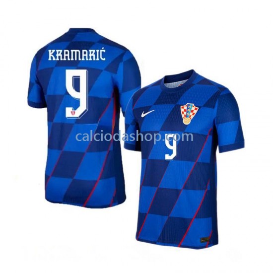 Maglia Croazia Andrej Kramaric 9 Gara Away Uomo Euro 2024 MC