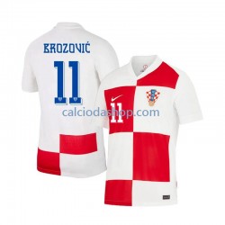 Maglia Croazia Marcelo Brozovic 11 Gara Home Uomo Euro 2024 MC