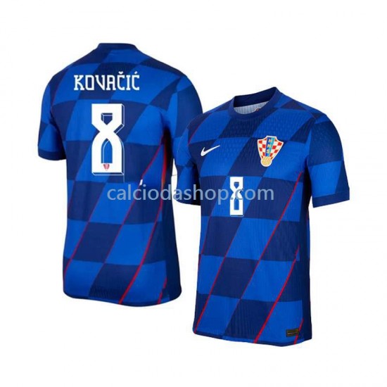 Maglia Croazia Mateo Kovacic 8 Gara Away Uomo Euro 2024 MC