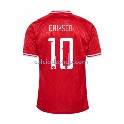 Maglia Danimarca Eriksen 10 Gara Home Uomo Euro 2024 MC