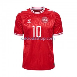 Maglia Danimarca Eriksen 10 Gara Home Uomo Euro 2024 MC