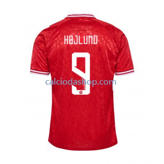 Maglia Danimarca Hojlund 9 Gara Home Uomo Euro 2024 MC