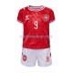 Maglia Danimarca Hojlund 9 Gara Home Completo Bambino 2-13 Anni Euro 2024 MC