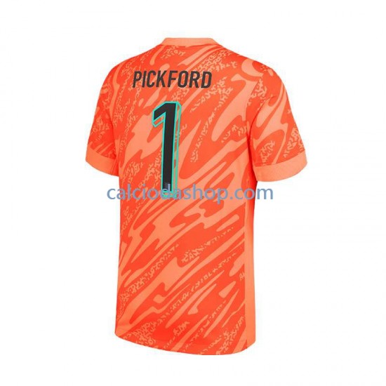 Maglia Portiere Inghilterra Pickford 1 Gara Home Uomo Euro 2024 MC