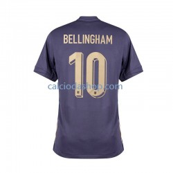 Maglia Inghilterra Jude Bellingham 10 Gara Away Uomo Euro 2024 MC