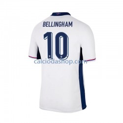 Maglia Inghilterra Jude Bellingham 10 Gara Home Uomo Euro 2024 MC