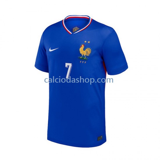 Maglia Francia Antoine Griezmann 7 Gara Home Uomo Euro 2024 MC