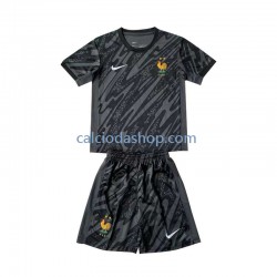 Maglia Portiere Francia Gara Away Completo Bambino 2-13 Anni Euro 2024 MC