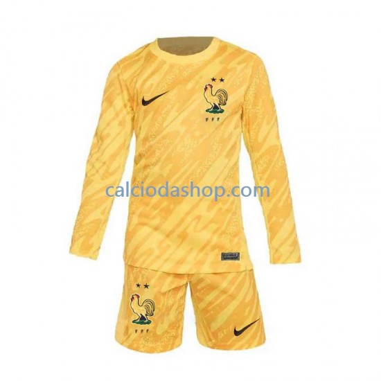 Maglia Portiere Francia Gara Home Completo Bambino 2-13 Anni Euro 2024 ML