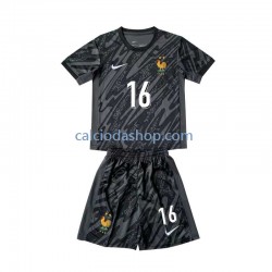 Maglia Portiere Francia Mike Maignan 16 Gara Away Completo Bambino 2-13 Anni Euro 2024 MC