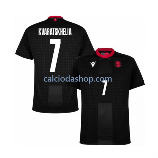 Maglia Georgia Kvaratskhelia 7 Gara Away Uomo Euro 2024 MC