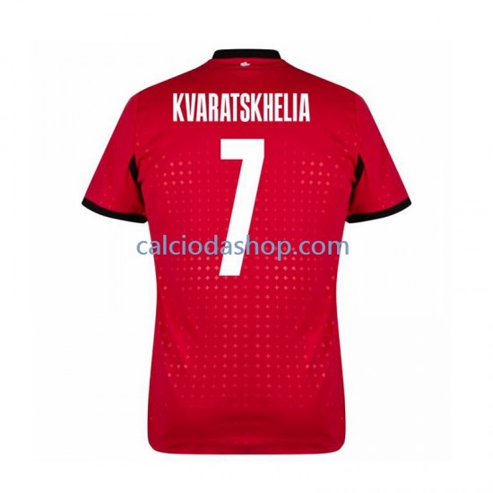 Maglia Georgia Kvaratskhelia 7 Gara Terza Uomo Euro 2024 MC