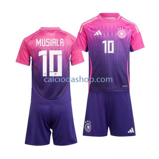 Maglia Germania Jamal Musiala 10 Gara Away Completo Bambino 2-13 Anni Euro 2024 MC