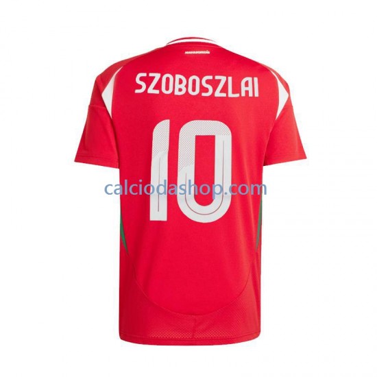 Maglia Ungheria Dominik Szoboszlai 10 Gara Home Uomo Euro 2024 MC