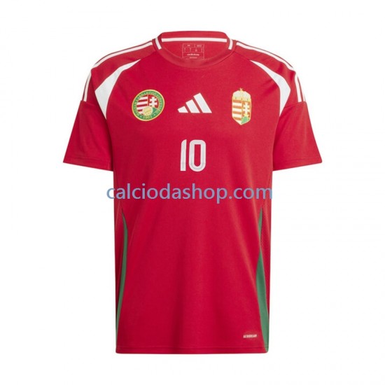 Maglia Ungheria Dominik Szoboszlai 10 Gara Home Uomo Euro 2024 MC