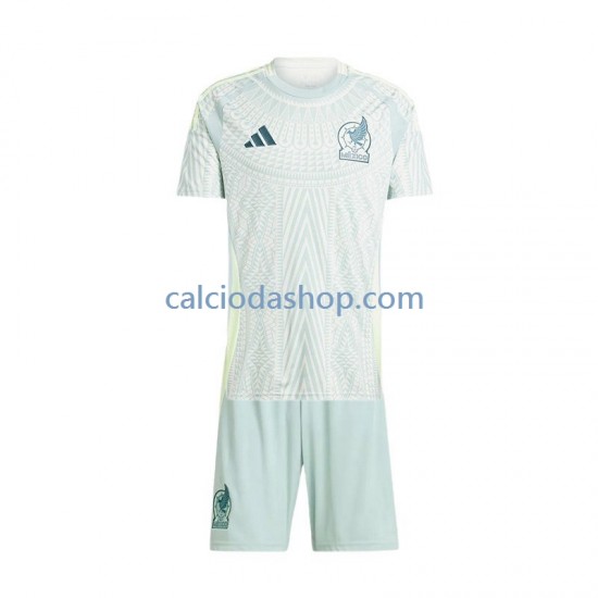 Maglia Messico Gara Away Completo Bambino 2-13 Anni 2024 MC