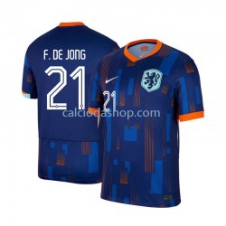 Maglia Paesi Bassi Frenkie de Jong 21 Gara Away Uomo Euro 2024 MC