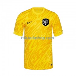 Maglia Portiere Paesi Bassi Gara Away Uomo Euro 2024 MC