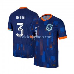 Maglia Paesi Bassi Matthijs de Ligt 3 Gara Away Uomo Euro 2024 MC