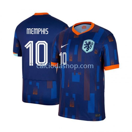 Maglia Paesi Bassi Memphis Depay 10 Gara Away Uomo Euro 2024 MC