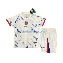 Maglia Norvegia Gara Away Completo Bambino 2-13 Anni 2024 MC