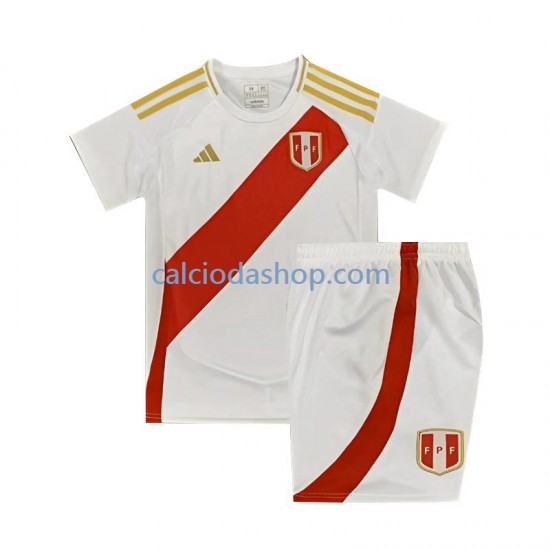 Maglia Perù Gara Home Completo Bambino 2-13 Anni 2024 MC