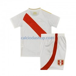 Maglia Perù Gara Home Completo Bambino 2-13 Anni 2024 MC