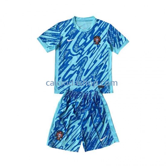 Maglia Portiere Portogallo Gara Terza Completo Bambino 2-13 Anni Euro 2024 MC