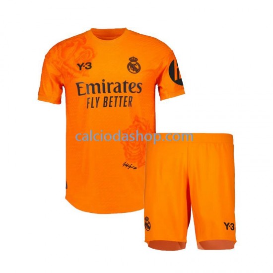 Maglia Portiere Real Madrid Y3 Gara Terza Completo Bambino 2-13 Anni 2023-2024 MC