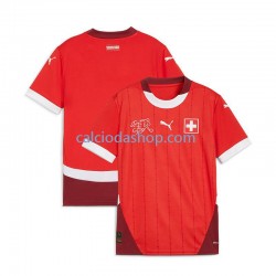 Maglia Svizzera Gara Home Uomo Euro 2024 MC