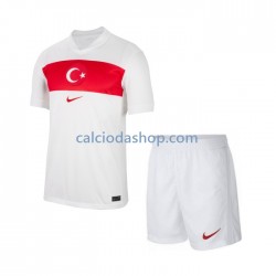 Maglia Turchia Gara Home Completo Bambino 2-13 Anni Euro 2024 MC