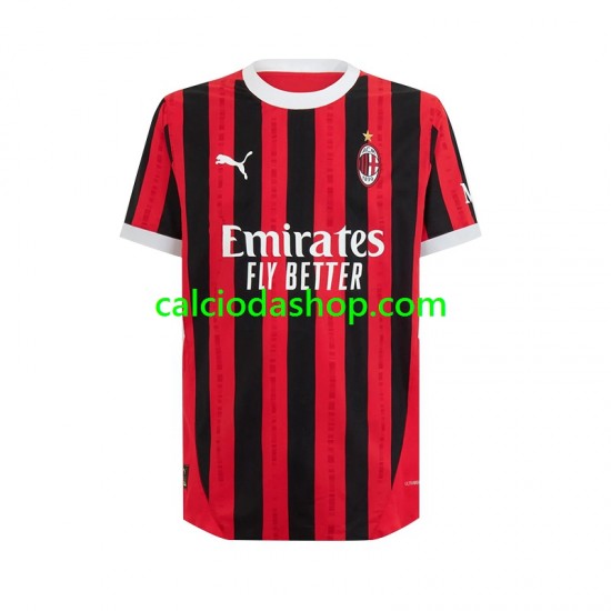 Maglia AC Milan Gara Home Uomo 2024-2025 MC