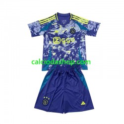 Maglia AFC Ajax Gara Away Completo Bambino 2-13 Anni 2024-2025 MC