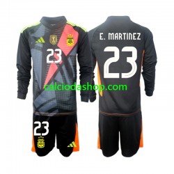 Maglia Portiere Argentina Emiliano Martinez 23 Gara Home Completo Bambino 2-13 Anni 2024 ML