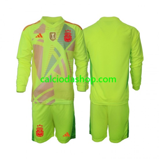 Maglia Portiere Argentina Gara Away Completo Bambino 2-13 Anni 2024 ML