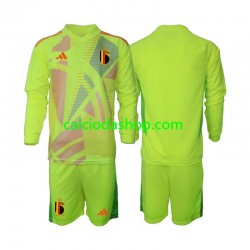 Maglia Portiere Belgio Gara Away Completo Bambino 2-13 Anni Euro 2024 ML