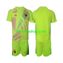 Maglia Portiere Belgio Gara Away Completo Bambino 2-13 Anni Euro 2024 MC