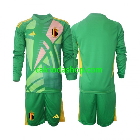 Maglia Portiere Belgio Gara Terza Completo Bambino 2-13 Anni Euro 2024 ML