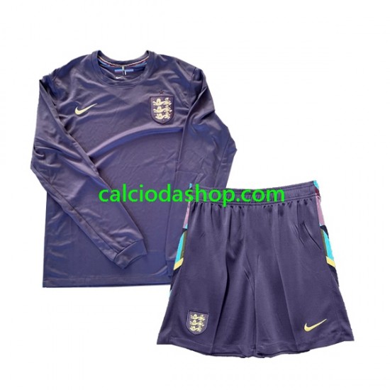 Maglia Inghilterra Gara Away Completo Bambino 2-13 Anni Euro 2024 ML