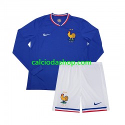 Maglia Francia Gara Home Completo Bambino 2-13 Anni Euro 2024 ML