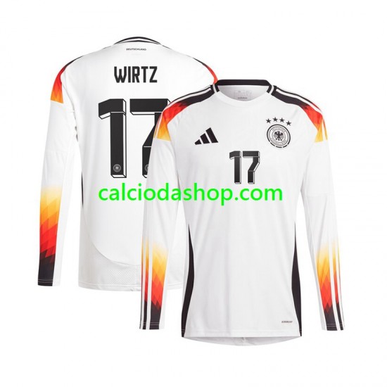 Maglia Germania Florian Wirtz 17 Gara Home Uomo Euro 2024 ML