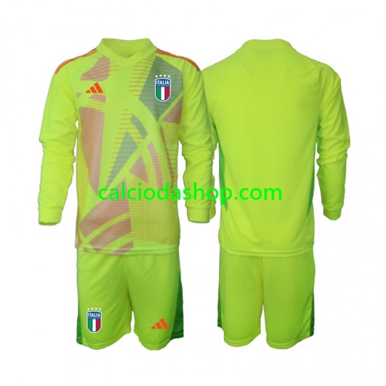 Maglia Portiere Italia Gara Home Completo Bambino 2-13 Anni Euro 2024 ML