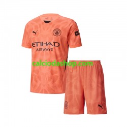 Maglia Portiere Manchester City Gara Away Completo Bambino 2-13 Anni 2024-2025 MC