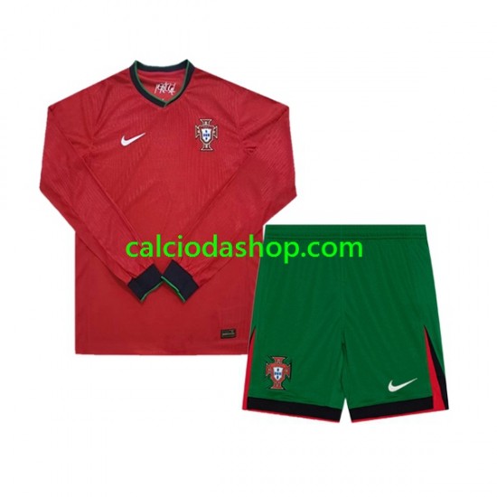 Maglia Portogallo Gara Home Completo Bambino 2-13 Anni Euro 2024 ML