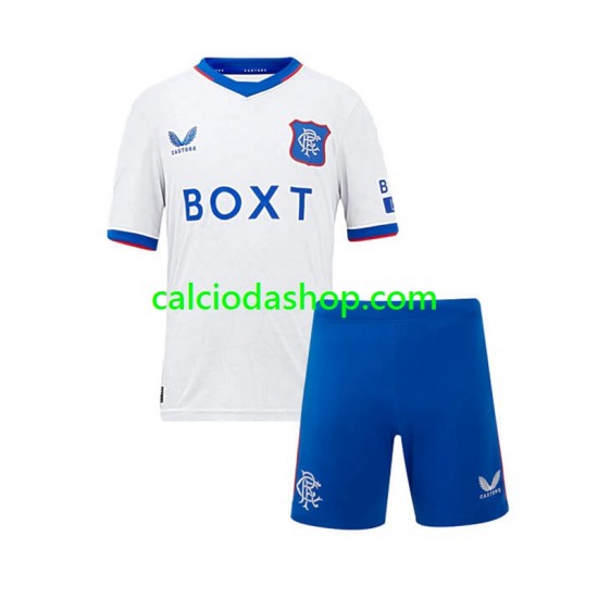 Maglia Rangers Gara Away Completo Bambino 2-13 Anni 2024-2025 MC