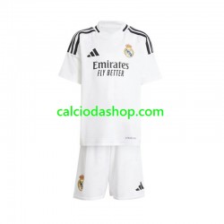 Maglia Real Madrid Gara Home Completo Bambino 2-13 Anni 2024-2025 MC