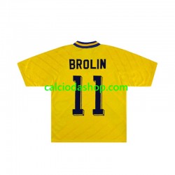 Maglia Svezia Brolin 11 Retro Gara Home Uomo 1994 MC