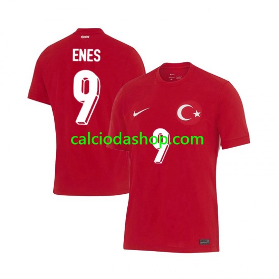 Maglia Turchia Enes Unal 9 Gara Away Uomo Euro 2024 MC